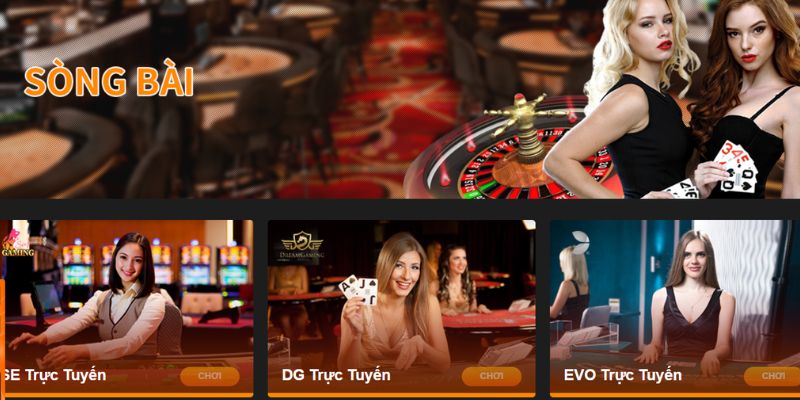 Sảnh game Casino 8kbet đa dạng, cực hấp dẫn